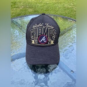 Atlanta Braves 2021 Champions World Series Hat New Era 9FORTY Snapback Patch Hat